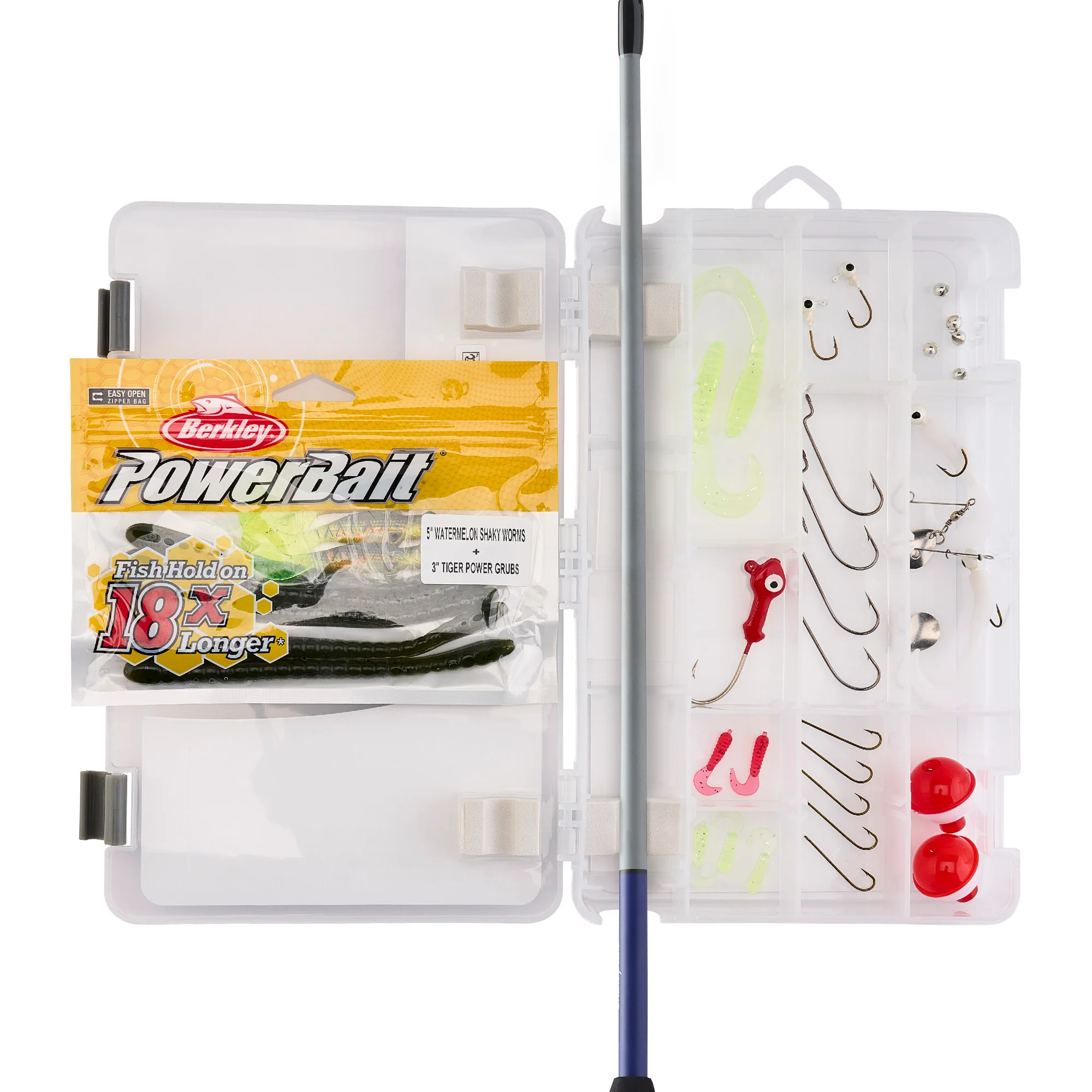 Catch More Fish® Lake Pond Spincast Kit (Grey) - Image 2